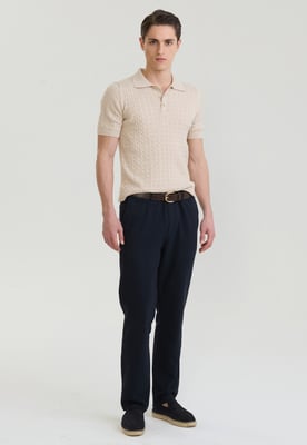 Polo Shirt Kurzarm Polo Shirt Kurzarm Mit Zopfmuster