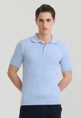 Polo Shirt Kurzarm Polo Shirt Kurzarm Mit Zopfmuster