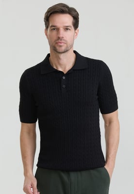 Polo Shirt Kurzarm Polo Shirt Kurzarm Mit Zopfmuster