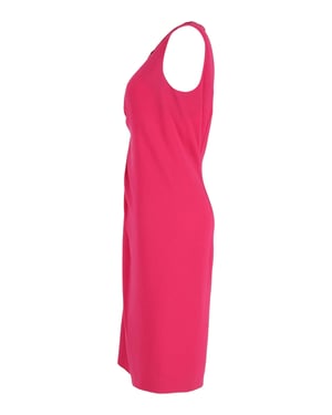 Ärmelloses Kleid von Joseph mit Raffungen aus rosa Acetat