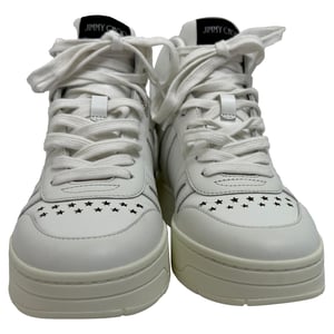 Jimmy Choo Hawaii High-To Sneakers aus weißem Leder