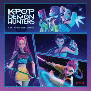 K-Pop Demon Hunters - "2026" Quadratisch-Wandkalender (Bunt)