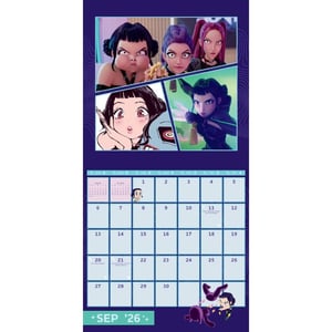 K-Pop Demon Hunters - "2026" Quadratisch-Wandkalender (Bunt)