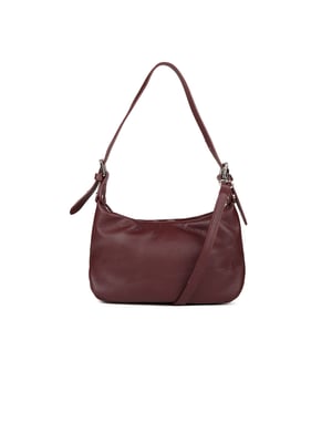 Giulia Monti Schultertasche Bordeaux