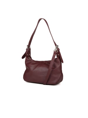 Giulia Monti Schultertasche Bordeaux