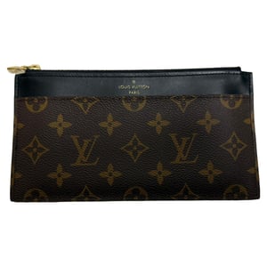 Louis Vuitton Monogram Canvas Slim Handtasche aus braunem Leder