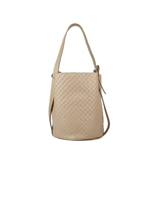 Giulia Monti Bucket Bag Grau Beige