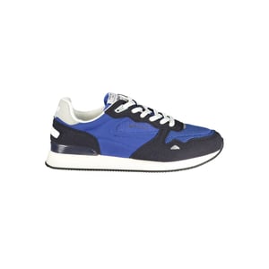 Gas Blue Polyester Herren Sneaker