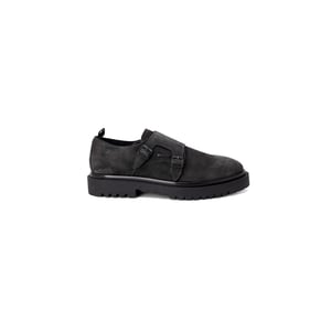 Antony Morato Schwarze Leder Flache Stiefel