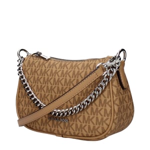 Michael Kors Braune Stoff-Handtasche