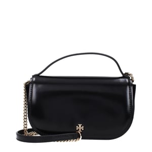 Tory Burch Schwarze Leder-Handtasche