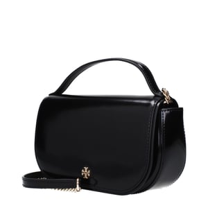 Tory Burch Schwarze Leder-Handtasche