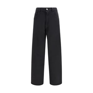 MM6 Schwarze Baumwoll-Trainingshose