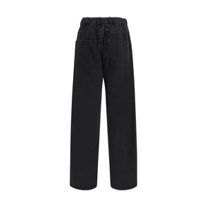MM6 Schwarze Baumwoll-Trainingshose