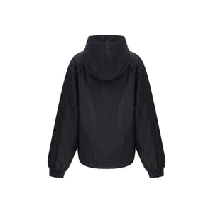 Ganni Schwarze Nylon Shell-Jacke