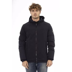 Baldinini Trend Blaue Polyester-Schalenjacke