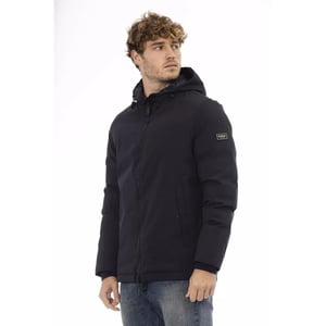 Baldinini Trend Blaue Polyester-Schalenjacke