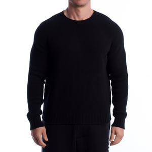 Herren Wollpullover mit gesticktem Logo PMHE027C99KNI001