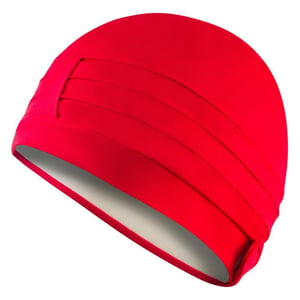 Damen Bequeme Stoff-Schwimmhaube | Turban-Stil Leichte Schwimmhaube