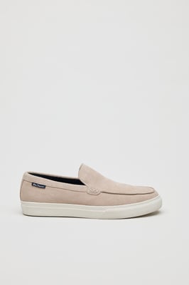 Ben Sherman Almer Wildleder Herren Slipper in Steinfarbe