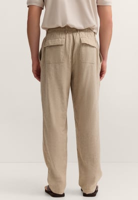 Bugatti Herren Chino Regular Fit aus Leinen-Baumwolle