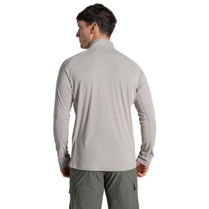 Craghoppers - Pullover für Herren, mit halbem Reißverschluss, Nosilife (Pergament)