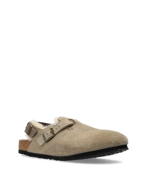 Tokio Shearling Wildleder-Mules