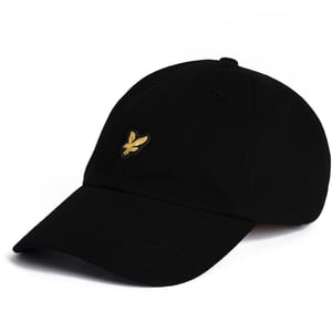 Zubehör Lyle And Scott Golden Eagle Logo Baseballcap mit geschwungenem Schirm in Jet Black