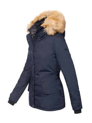 Navahoo Damen Winterjacke Laura – Warm, Stylisch & Mit Abnehmbarem Kunstfellkragen