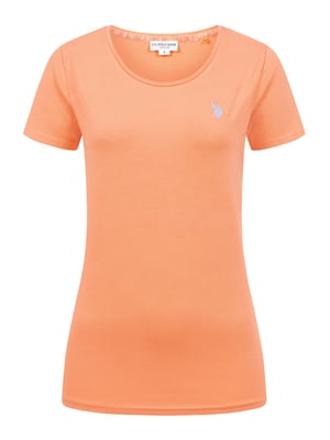 U.S. Polo Assn. Damen T-Shirt aus Baumwoll-Stretch