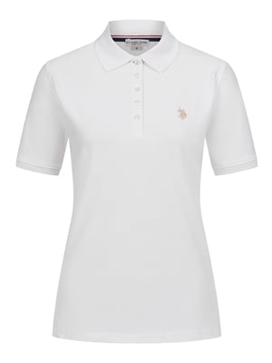 U.S. POLO ASSN. Damen Poloshirt kurzarm aus Baumwoll-Elasthan