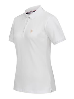 U.S. POLO ASSN. Damen Poloshirt kurzarm aus Baumwoll-Elasthan