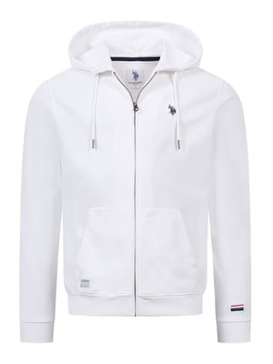 U.S. Polo Assn. Herren Sweatjacke mit Kapuze aus 100 % Baumwolle