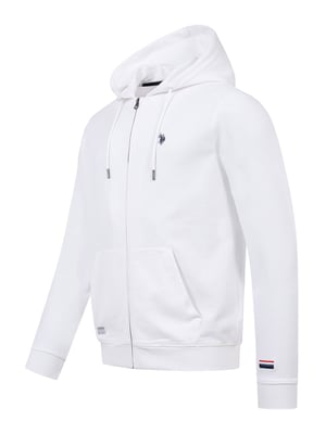 U.S. Polo Assn. Herren Sweatjacke mit Kapuze aus 100 % Baumwolle