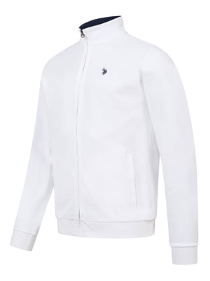 U.S. Polo Assn. Herren Sweatjacke mit Stehkragen aus 100 % Baumwolle