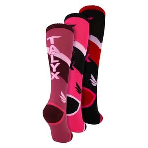 3er Pack Mädchen Ski Socken mit Polsterung, Thermo, Feuchtigkeitsableitend, Wintersport Socken