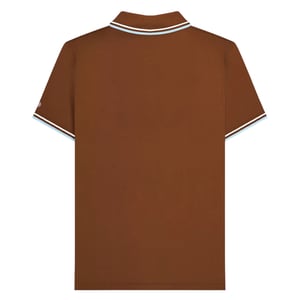 Lambretta - "SS25" Poloshirt für Herren (Braun/Weiß/Engelsfälle)