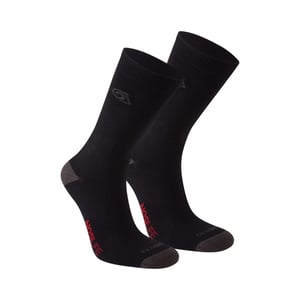 Craghoppers - Socken Insektenabwehr für Herren/Damen Unisex(2er-Pack) (Schwarz/Dunkelgrau)