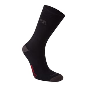 Craghoppers - Socken Insektenabwehr für Herren/Damen Unisex(2er-Pack) (Schwarz/Dunkelgrau)