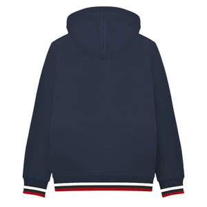 Lambretta - Hoodie mit durchgehendem Reißverschluss für Herren (Marine/Jetstream Blau/Rot)