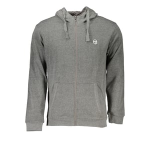 Sergio Tacchini Graue Baumwolle Herren Kapuzensweatshirt