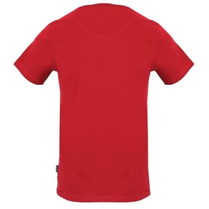 Aquascutum - "Aldis" T-Shirt für Herren, Logo (Rot)