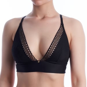 Damen Eyelet Bralette mit Spitze 50540428
