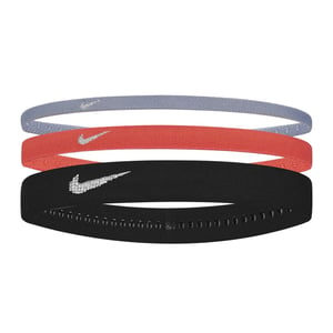 Nike - "Flex Classic" Stirnband (3er-Pack) (Schwarz/Violett/Orange Mischung)