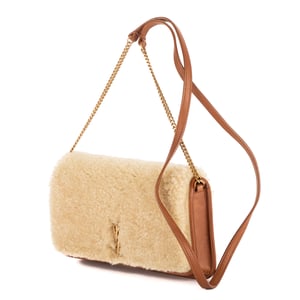Loulou Shearling Pochette Mini Schultertasche