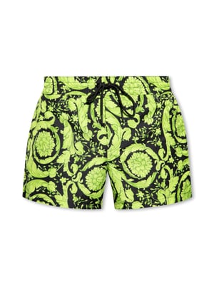 Badehose mit Barocco-Print-Logo