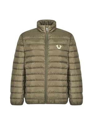 Steppjacke mit Hufeisenlogo