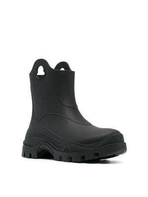 Misty Logo Round Toe Regenstiefel