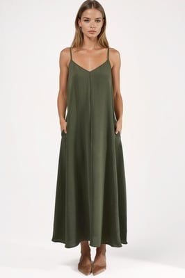 A-Form Maxi-Kleid