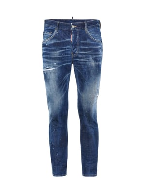 Skater Destroyed Denim Slim Fit Jeans